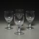 Set Of (4) Baccarat France Passy Cut Crystal Wine Glasses, 5.25h