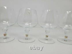 Set Of 4 Christian Dior Gold Wine Water Glasses 6 MINT