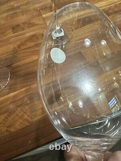 Set Of 4 Robert Mondavi Crystal Wine Glasses By Waterford 10 1/2 Tall