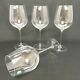 Set Of 4 Tiffany & Co. Crystal Red Wine Glass Wineglasses 9 1/2 Tall