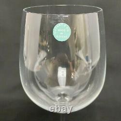 Set Of 4 Tiffany & Co. Crystal Red Wine Glass Wineglasses 9 1/2 Tall