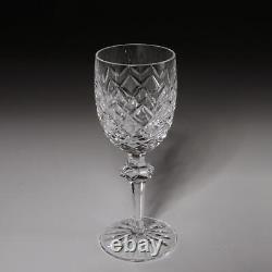 Set Of (4) Waterford Powerscourt Cut Crystal White Wine Glasses, 6.25 (b)