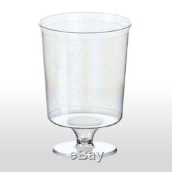 Set Of 50 Wine Plastic Disposable Glass Cold Drinks Bbq Party Glasses Tumblers
