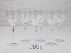 Set Of 6 Lenox FIRELIGHT Crystal Water Goblets/Wine Glasses 8.75 Stamped