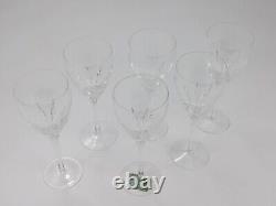 Set Of 6 Lenox FIRELIGHT Crystal Water Goblets/Wine Glasses 8.75 Stamped
