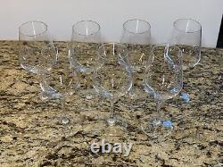 Set Of 7 Bormioli Rocco Electra Clear Stemmed Wine Glasses
