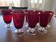 Set Of 8 LENOX HOLIDAY GEMS RUBY RED ALL PURPOSE WINE GOBLETS 61/2 Discontinued