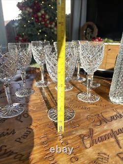 Set Of 8 Waterford Comeragh White Wine/claret Glasses 6 1/2 Perfect
