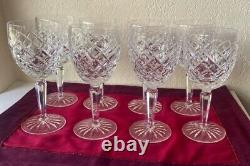 Set Of 8 Waterford Comeragh Wine Goblets/water Glasses 7 Tall Perfect