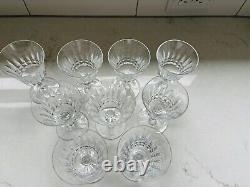 Set Of 9 BACCARAT Piccadilly Crystal 5 Port Wine Glasses