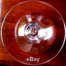 Set of 10. BACCARAT Renaissance Pattern. 5 1/8White Wine Stems, Signed. Vintage