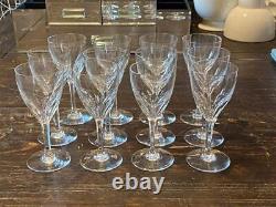 Set of 12 BACCARAT Crystal GENOVA Claret Wine GlassesEXCELLENT Condition