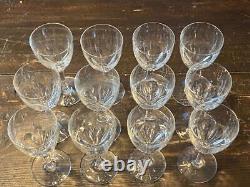 Set of 12 BACCARAT Crystal GENOVA Claret Wine GlassesEXCELLENT Condition