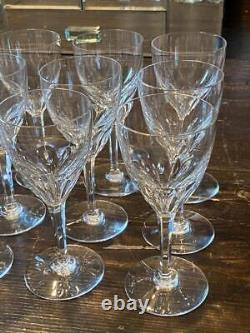 Set of 12 BACCARAT Crystal GENOVA Claret Wine GlassesEXCELLENT Condition