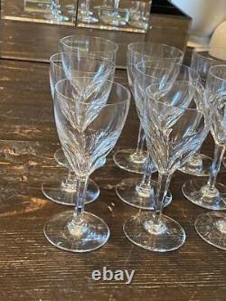 Set of 12 BACCARAT Crystal GENOVA Claret Wine GlassesEXCELLENT Condition