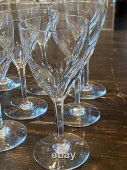 Set of 12 BACCARAT Crystal GENOVA Claret Wine GlassesEXCELLENT Condition