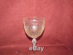 Set of 12 Old or Antique Cut Crystal Wine Glasses MARKED DOWN
