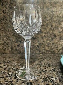 Set of 12 Waterford Crystal Lismore Wine Hocks Glasses in Original Boxes