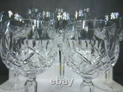 Set of 12 Waterford Crystal Lismore Wine Hocks Glasses in Original Boxes
