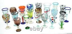 Set of 23pcs, Wine Glass Party Pack, Wholesale Odd Lot, Mexican Handblown Glass