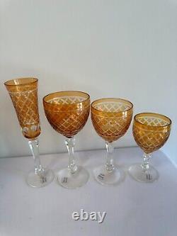 Set of 24 Murano glass dinnerware set
