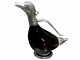 Set of 2 Duck Decanters Silver Plated Glass Water Wine Jug Carafe Gift Regent