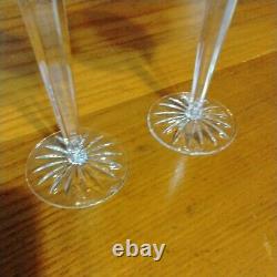 Set of 2 Signed Waterford Crystal Clarendon Wine Glasses