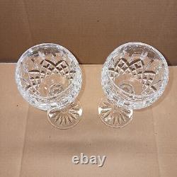 Set of 2 Waterford Crystal Lismore Balloon Wine Glass 7 3/8 Tall