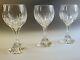 Set of 3 BACCARAT White wine glasses, MASSENA collection, PRISTINE condition
