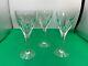 Set of 3 Ceska Crystal HELENE Wine Glasses 8 3/8