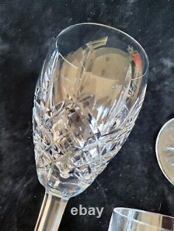 Set of 4 ARAGLIN Waterford Crystal Wine Glasses 7 tall