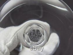 Set of 4 BACCARAT Genova Thumbprint Clear Crystal Claret Wine Stem Ware Glasses