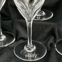 Set of 4 Baccarat Crystal Zurich Claret Wine Glasses EXCELLENT
