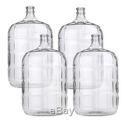 Set of 4, Five Gallon Glass Carboys For Beer or Wine Making