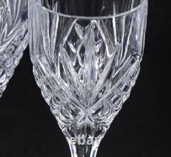 Set of (4) GODINGER Crystal DUBLIN COLLECTION Clear WINE Glasses 8H