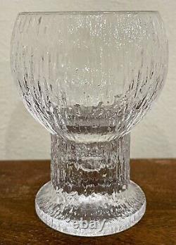 Set of 4 Iittala Kekkerit Finland Crystal Red Wine Glasses 5 Tall Goblets