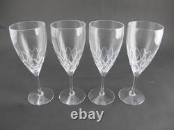 Set of 4 Kate Spade by Lenox NEW Crystal Downing Cuts Avenue Wine Glasses Goblet