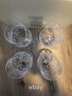 Set of 4 Lauren Ralph Lauren Mandarin Iced Beverage Wine Glasses New in Box