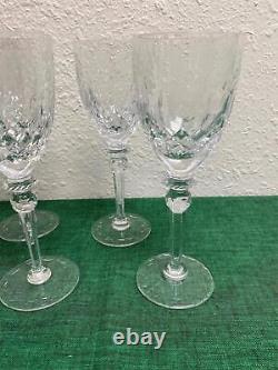 Set of 4 Rogaska Crystal GALLIA Wine Glasses 7 3/4