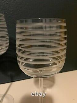 Set of 4 Salviati Graffiati Wine Glasses