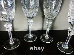 Set of (4) Vintage Rogaska GALLIA Cut Crystal Wine Glasses Goblets 7 3/4 Tall