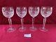 Set of 4 WATERFORD Crystal Kenmare Hock Red Wine Glasses Goblets Stemware Lot 2