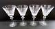 Set of 4 WATERFORD Shandon 7 1/4 Crystal Wine Glasses / Water Goblets Nice Lot