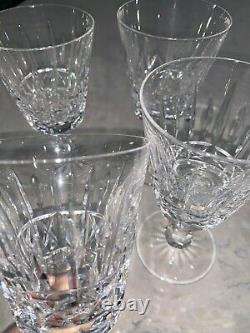 Set of 4 Waterford Kylemore Crystal Wine Glasses Goblets 6 7/8