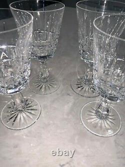 Set of 4 Waterford Kylemore Crystal Wine Glasses Goblets 6 7/8