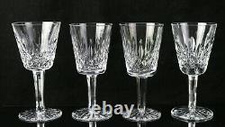 Set of 4 Waterford Lismore White Wine Glasses