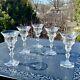 Set of 5 Moser Crystal Diplomate White Wine Glass Stems