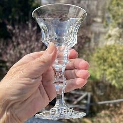 Set of 5 Moser Crystal Diplomate White Wine Glass Stems