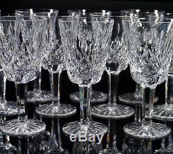 Set of 5 Waterford Lismore 5 5/8 White Wine Glasses Goblets