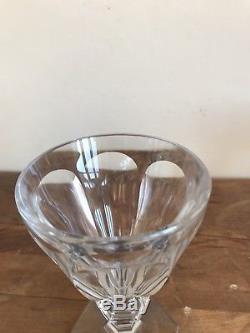 Set of 6 BACCARAT Crystal Vintage HARCOURT Design Red Goblet Wine Glass 6